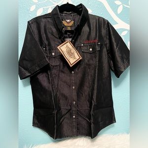 NWT Harley Davidson women’s collared shirt size L